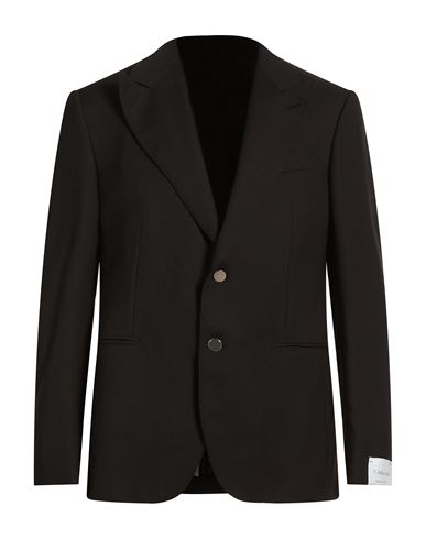 Man Blazer Black Size 36 Wool