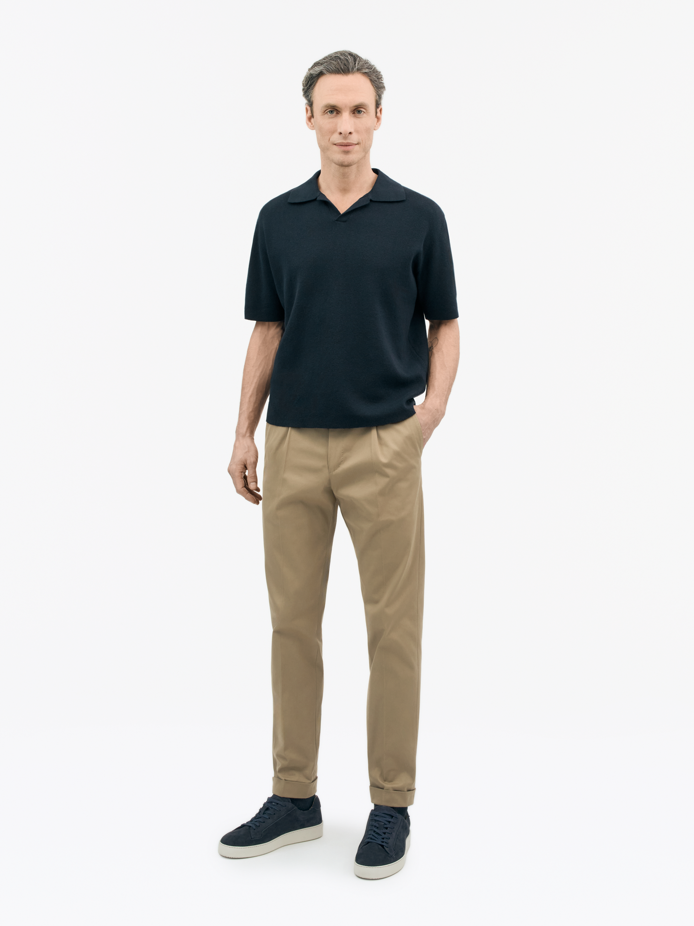 Maelon Knitted Linen Polo