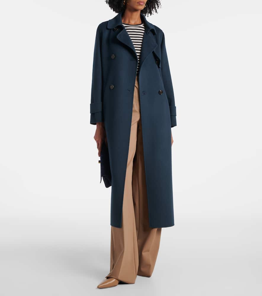 Belted virgin wool coat