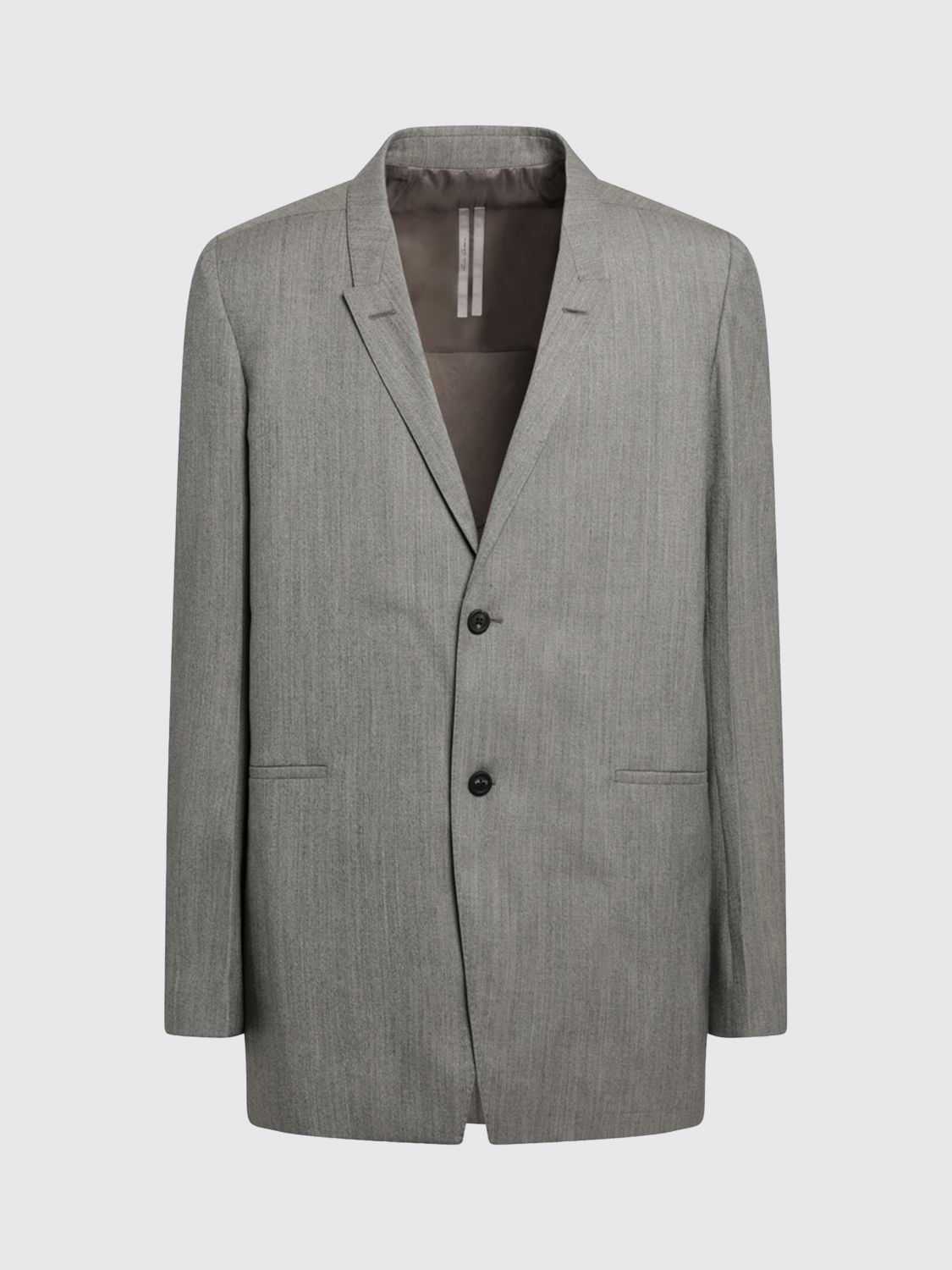 Peak Lapel Single-Breasted Wool Blazer