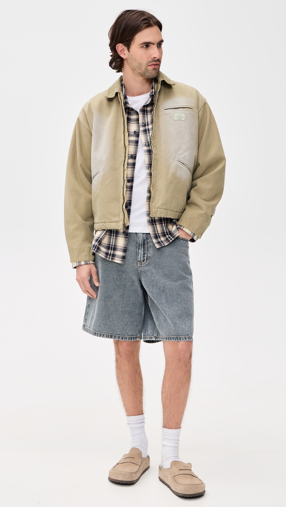 Utility Canvas Jacket Tan