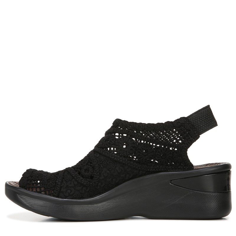 Women's Surprise Macramé Sandals (Black Macrame Fabric)