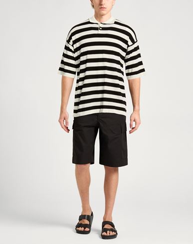Man Sweater Black Size 38 Cotton