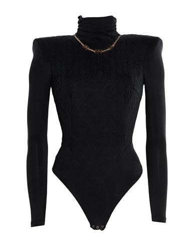 Woman Bodysuit Black Size 10 Cupro, Elastane