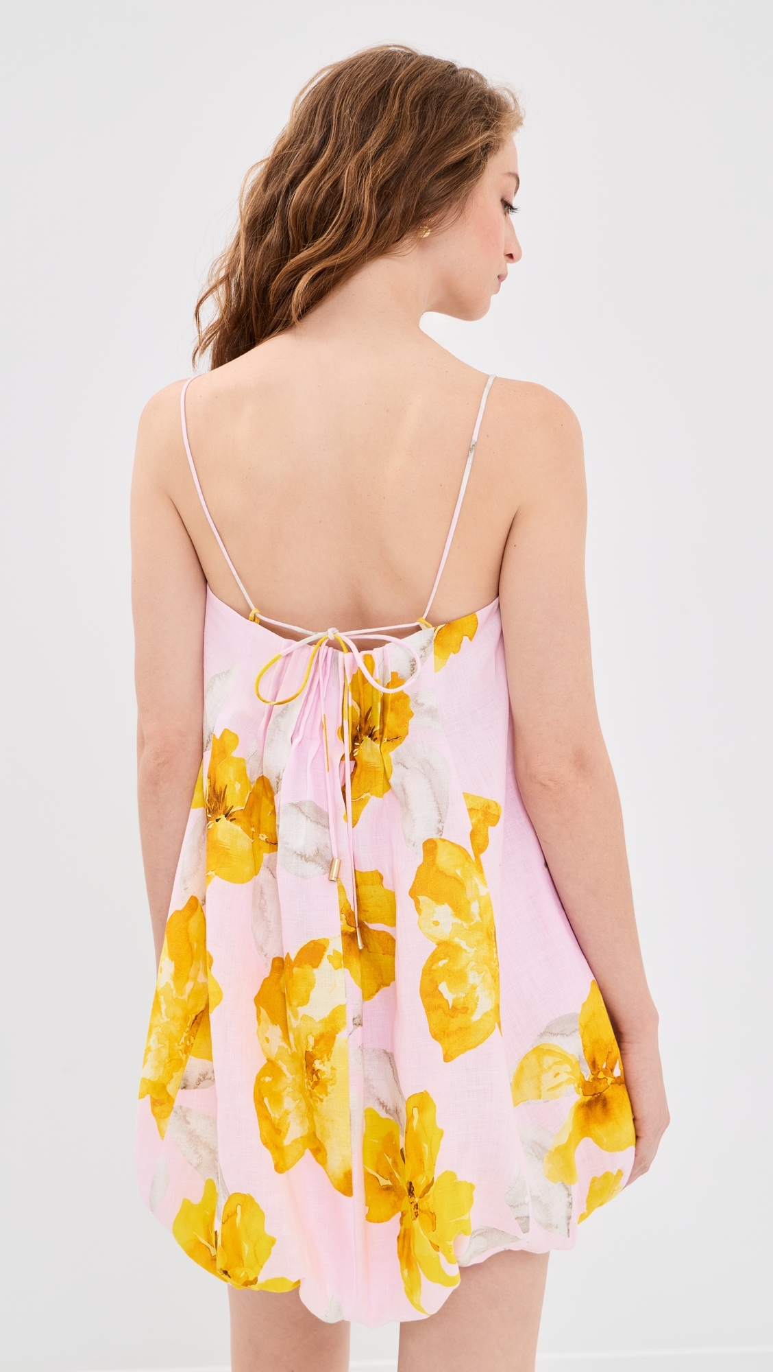 Francine Bubble Mini Dress Pink Yellow