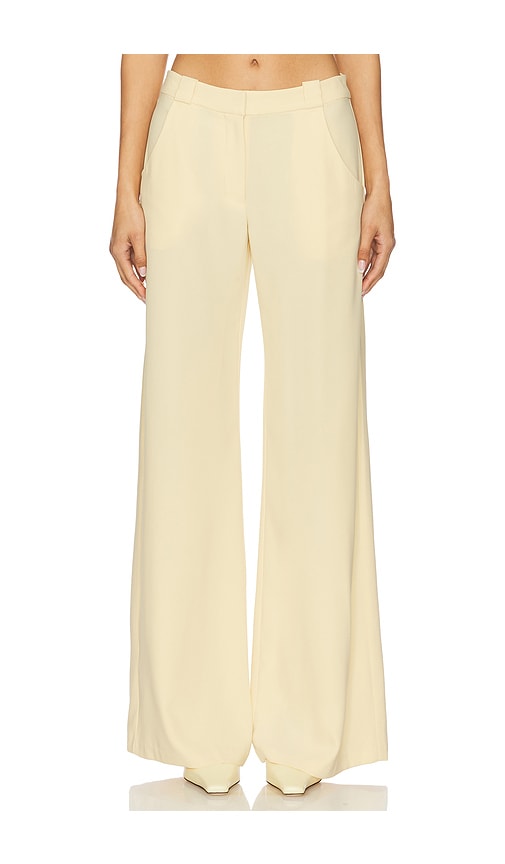 Amanda Uprichard WEITE HOSE PANTS in Yellow. Größe XS. Also in L, M