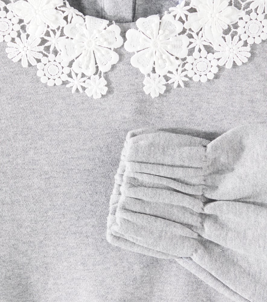 Tartine et Chocolat Embroidered cotton jersey sweatshirt