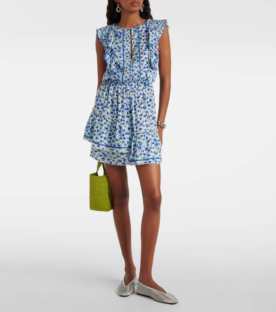 Bambi printed ruffled minidress
