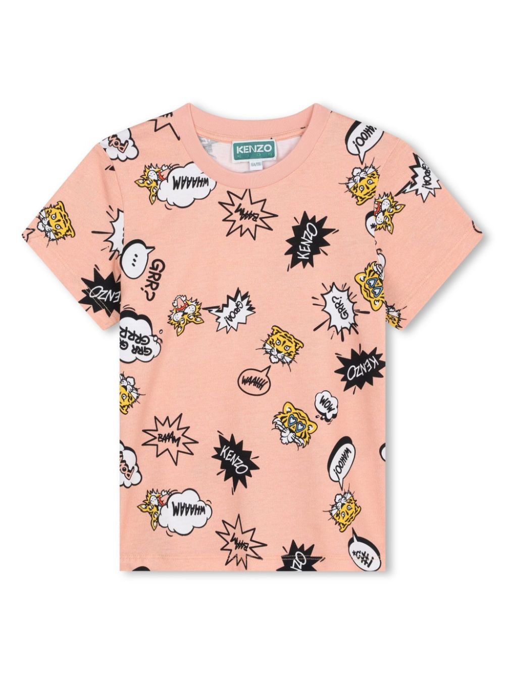 Graphic-print cotton T-shirt - Neutrals