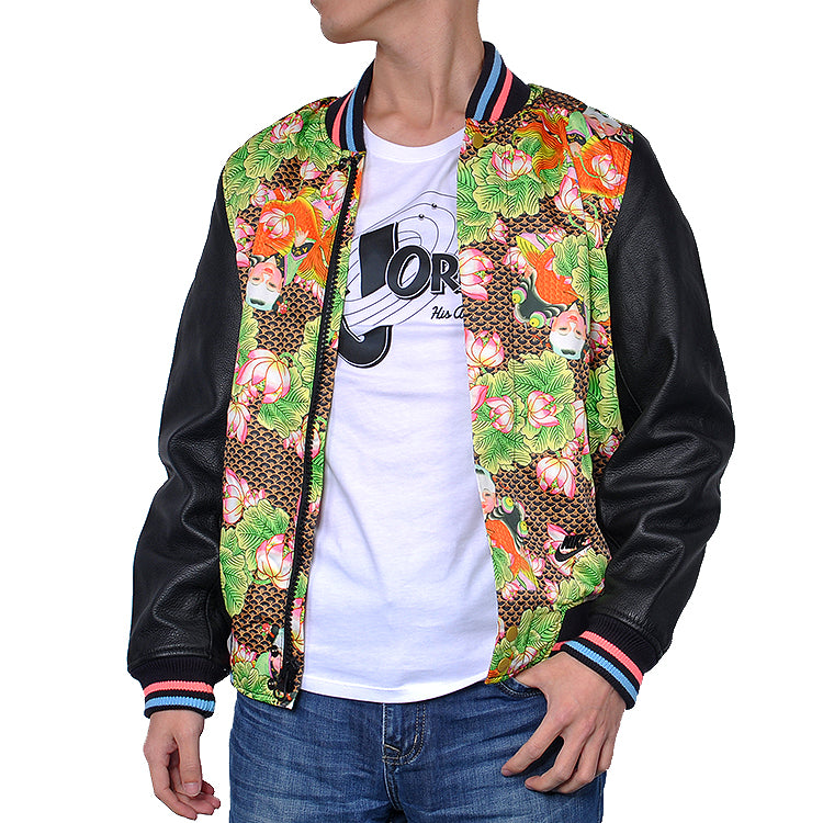 AS CNY Chinese New Year Tianjin Spray Destroyer Sports Baseball Eggs Jacket Black