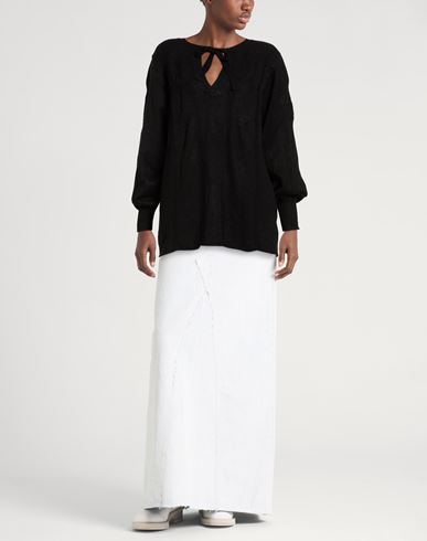 Woman Sweater Black Size ONESIZE Viscose, Polyester, Polyamide