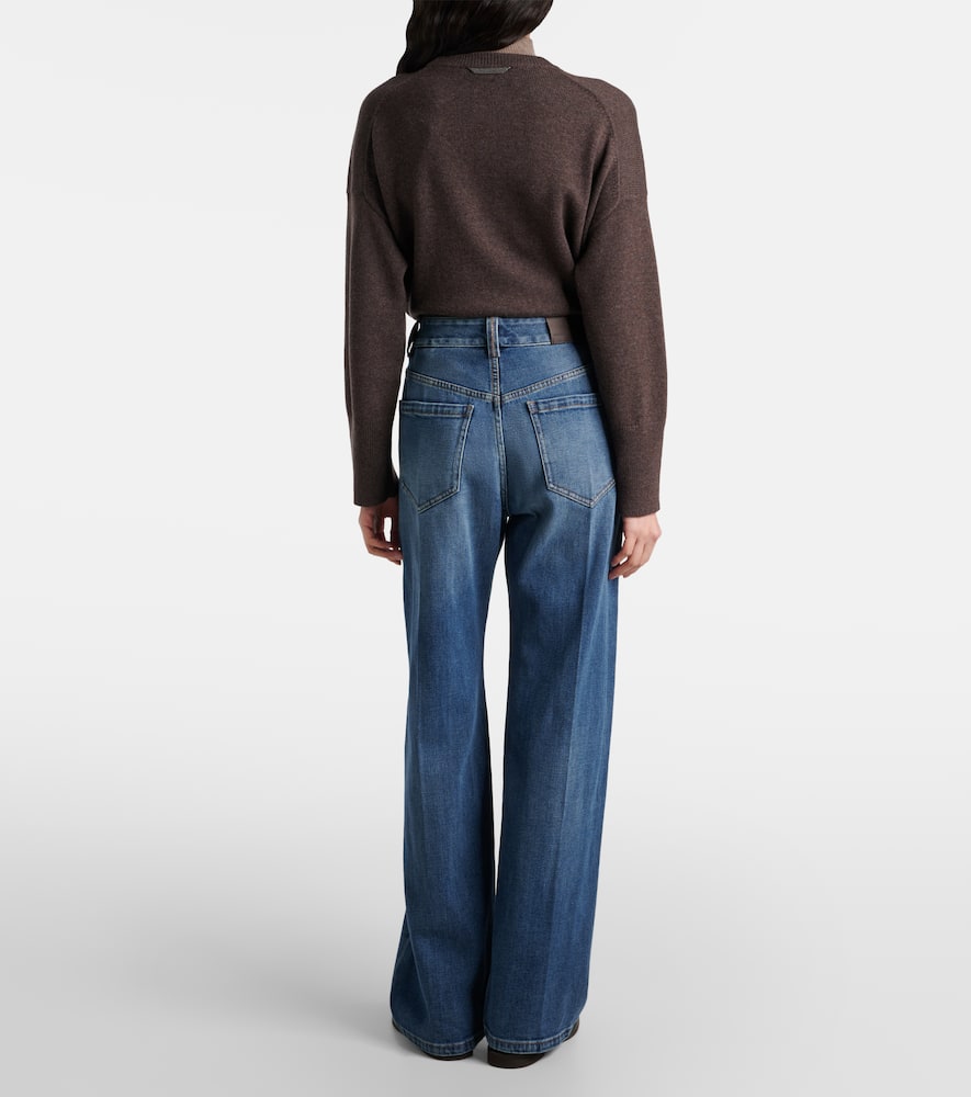 Low-rise straight jeans