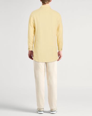 Man Shirt Pastel yellow Size 15 ½ Linen