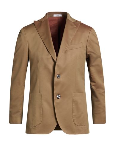 Man Blazer Camel Size 38 Wool, Cotton