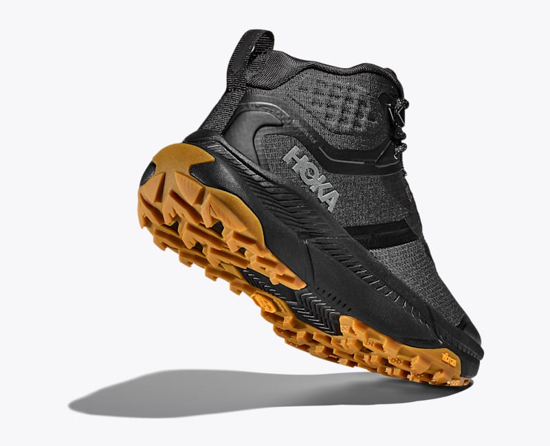 HOKA Women's Transport Hike GTX Shoes in Black/Black