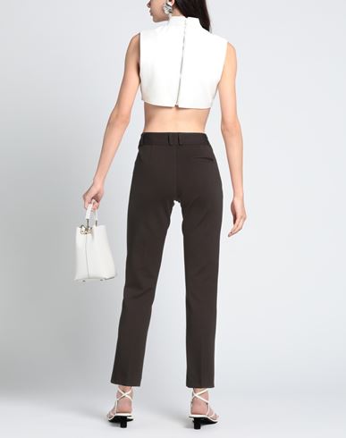 Woman Pants Dark brown Size 2 Viscose, Polyamide, Elastane