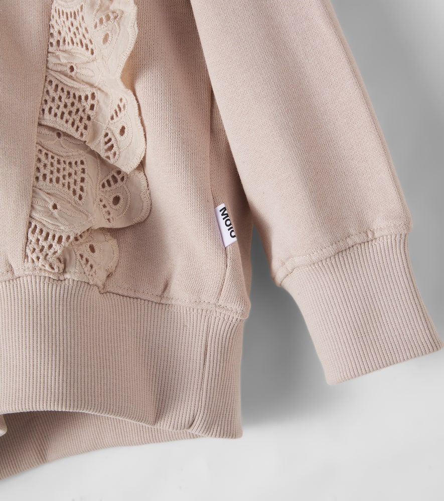 Maro lace-trimmed cotton jersey sweatshirt