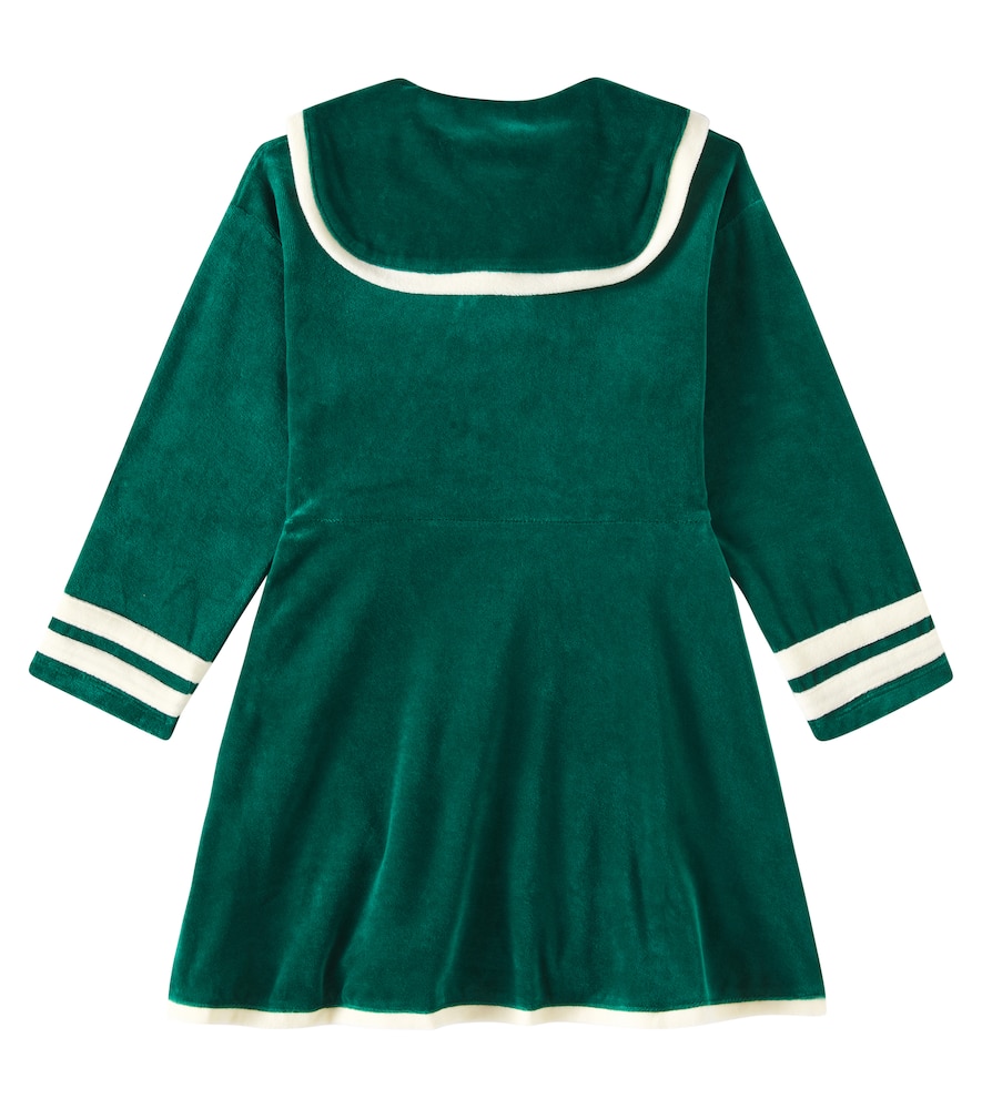 Mini Rodini Sailor cotton velour dress