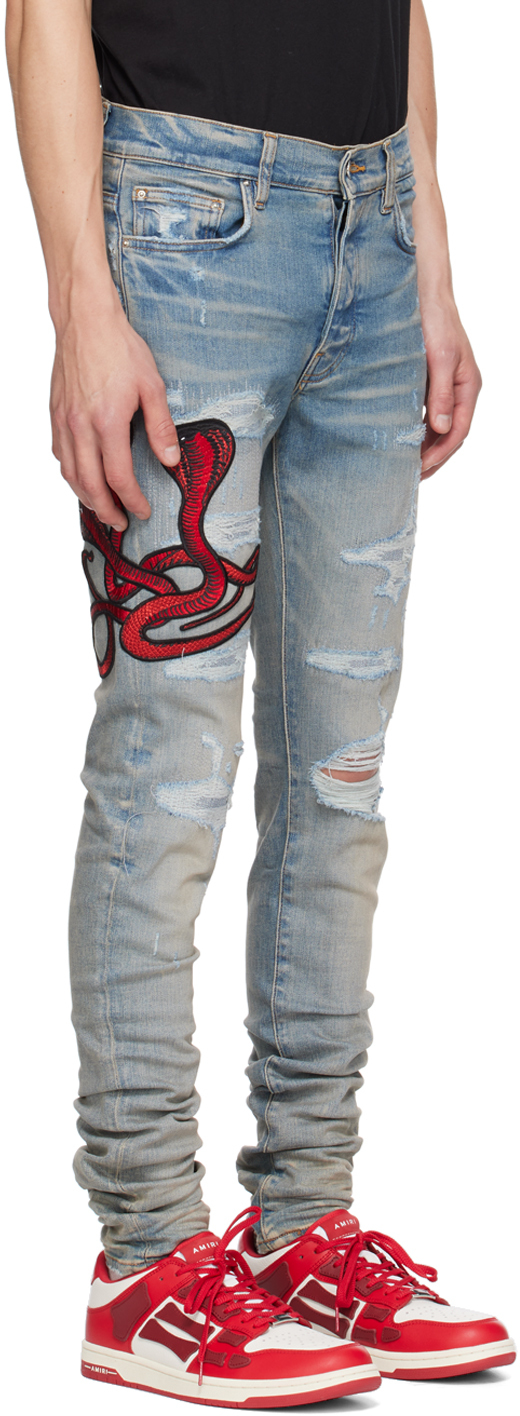 AMIRI Blue Red Poison Archival Jeans