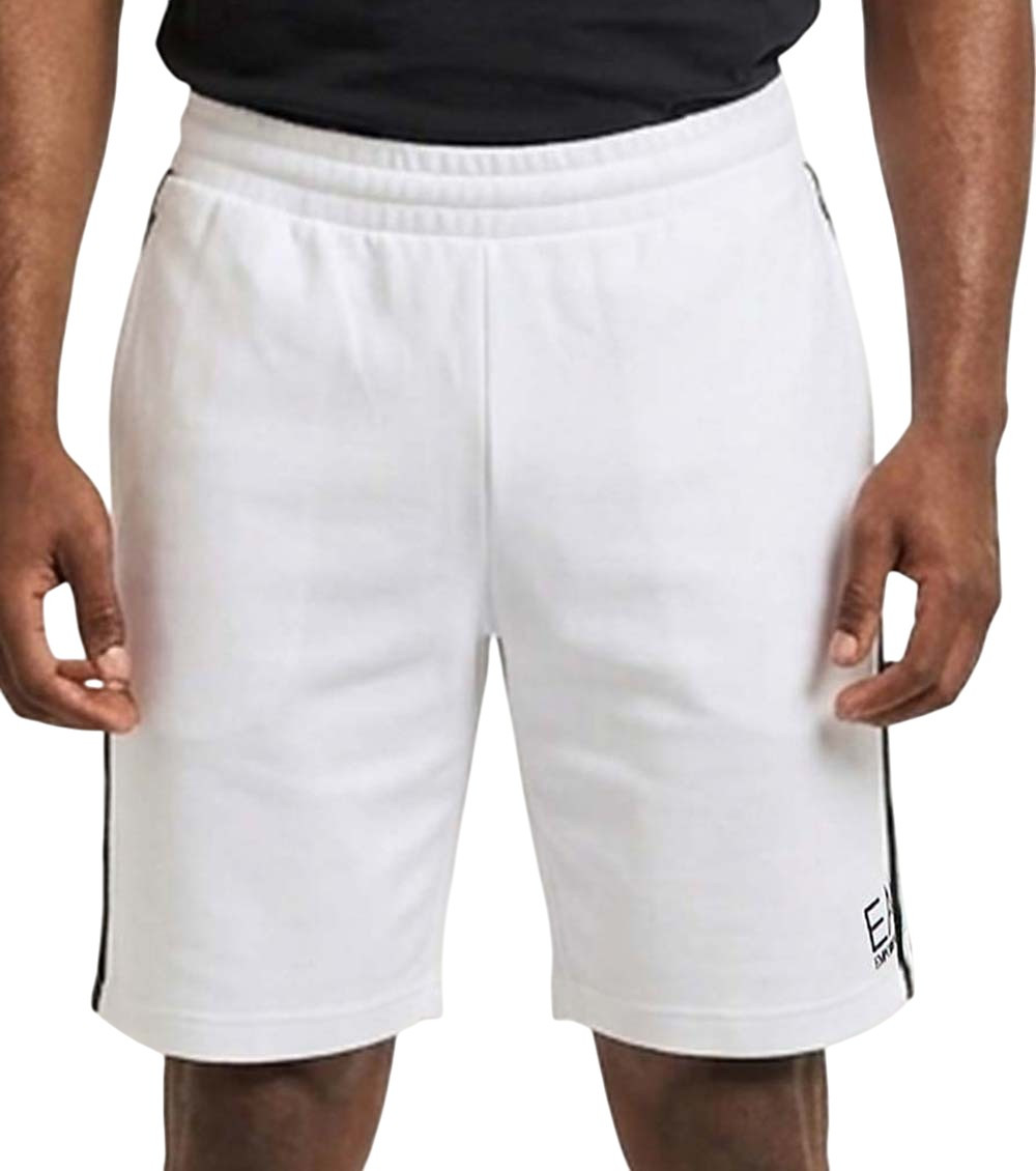White Solid Shorts