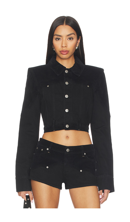 Ksubi Slim Trucker Jacket in Black. XS. Also in