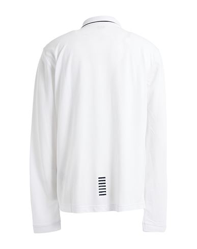 Man Polo shirt White Size XL Cotton, Elastane