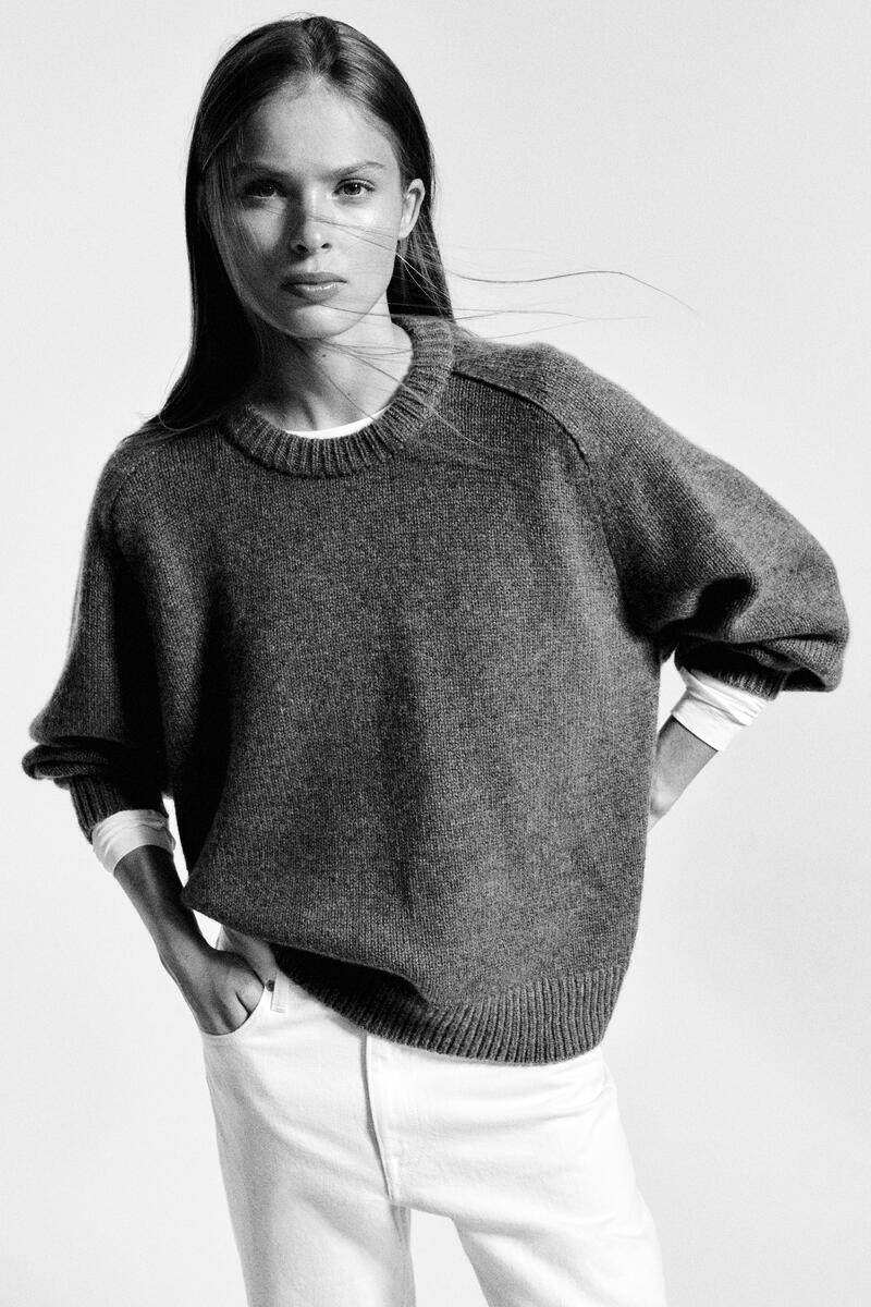 코스 여성 Rounded Cashmere Crew-Neck Sweater 1340973002005