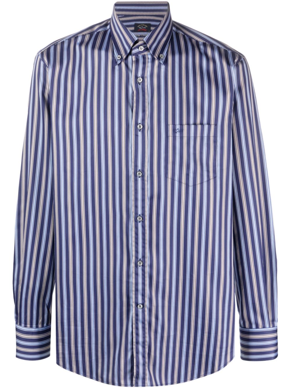 Striped organic-cotton shirt - Blue