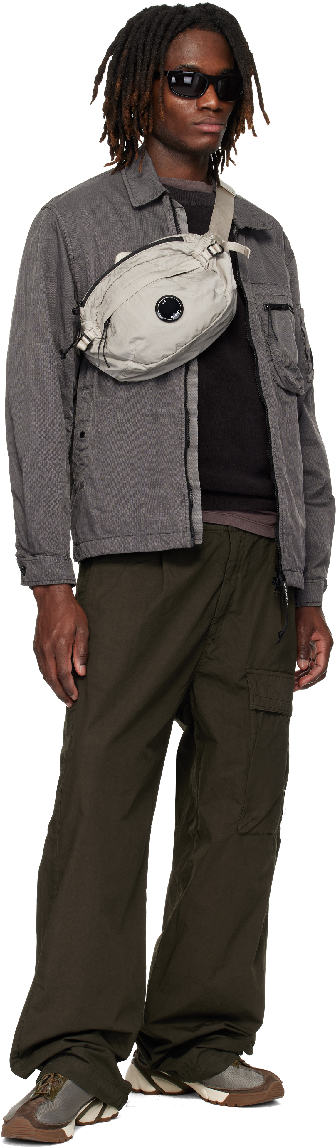Gray Panama-R Zipped Lens Overshirt