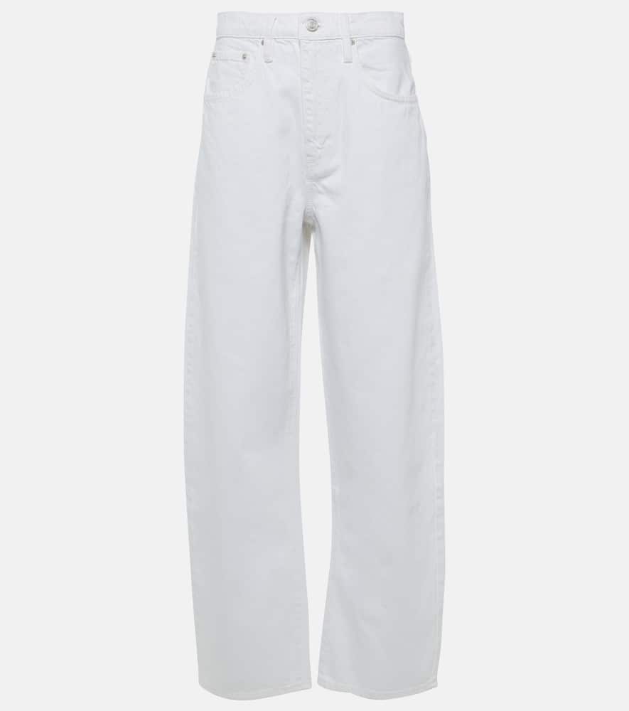 High-rise barrel-leg jeans