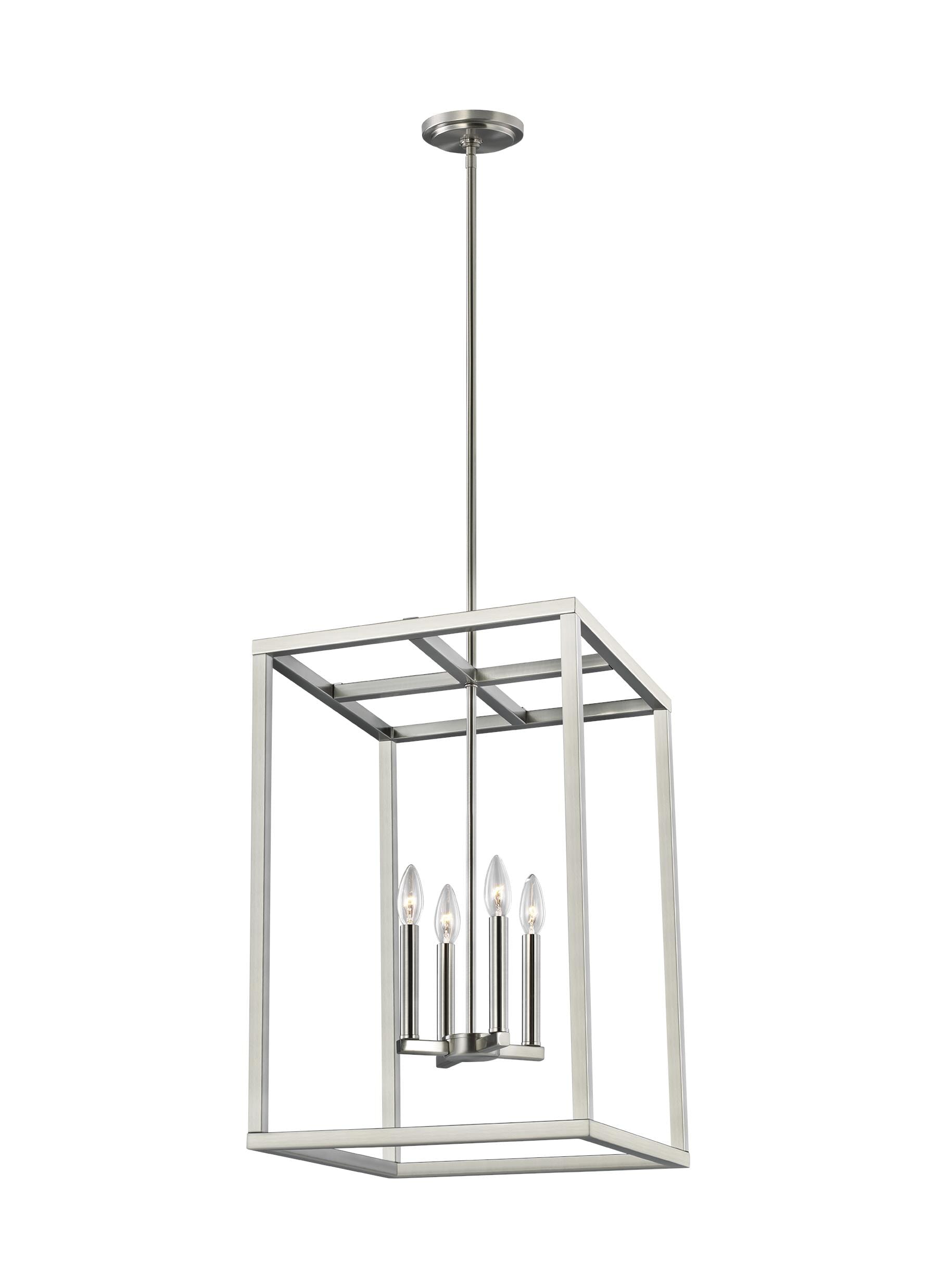 Moffet Street 4-Light Foyer Light in Brushed Nicke