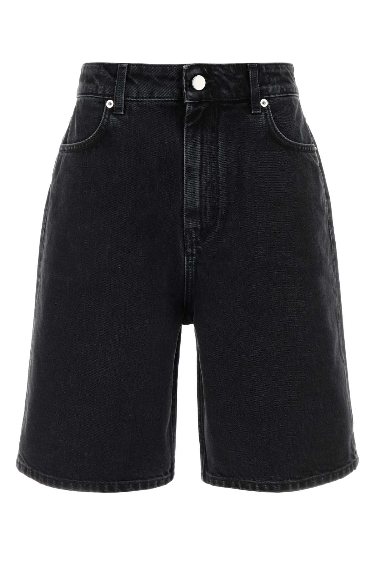 Denim Denim Shorts — Black