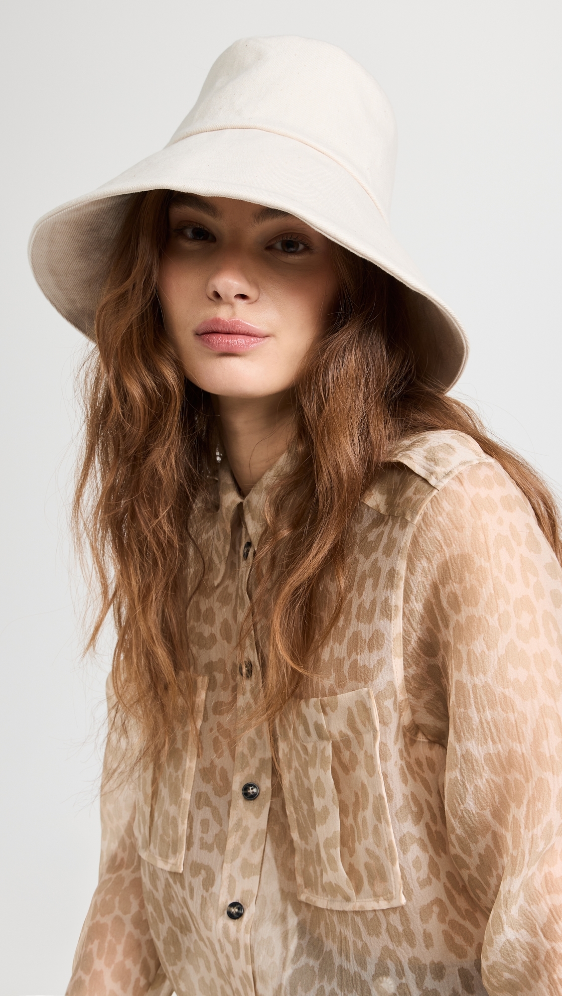 Walker Canvas Hat Off White