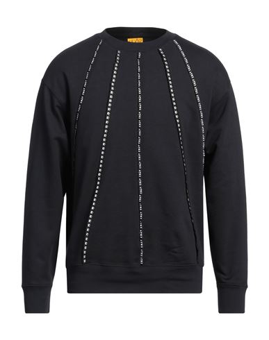 Man Sweatshirt Midnight blue Size M Cotton
