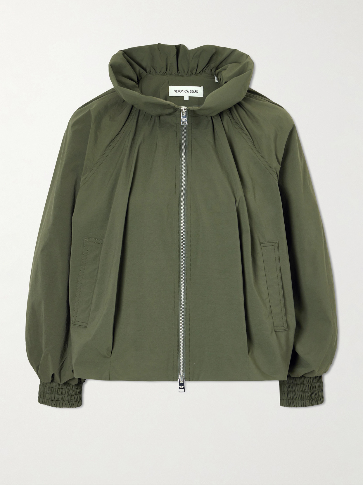 Circe Faille Bomber Jacket - Green