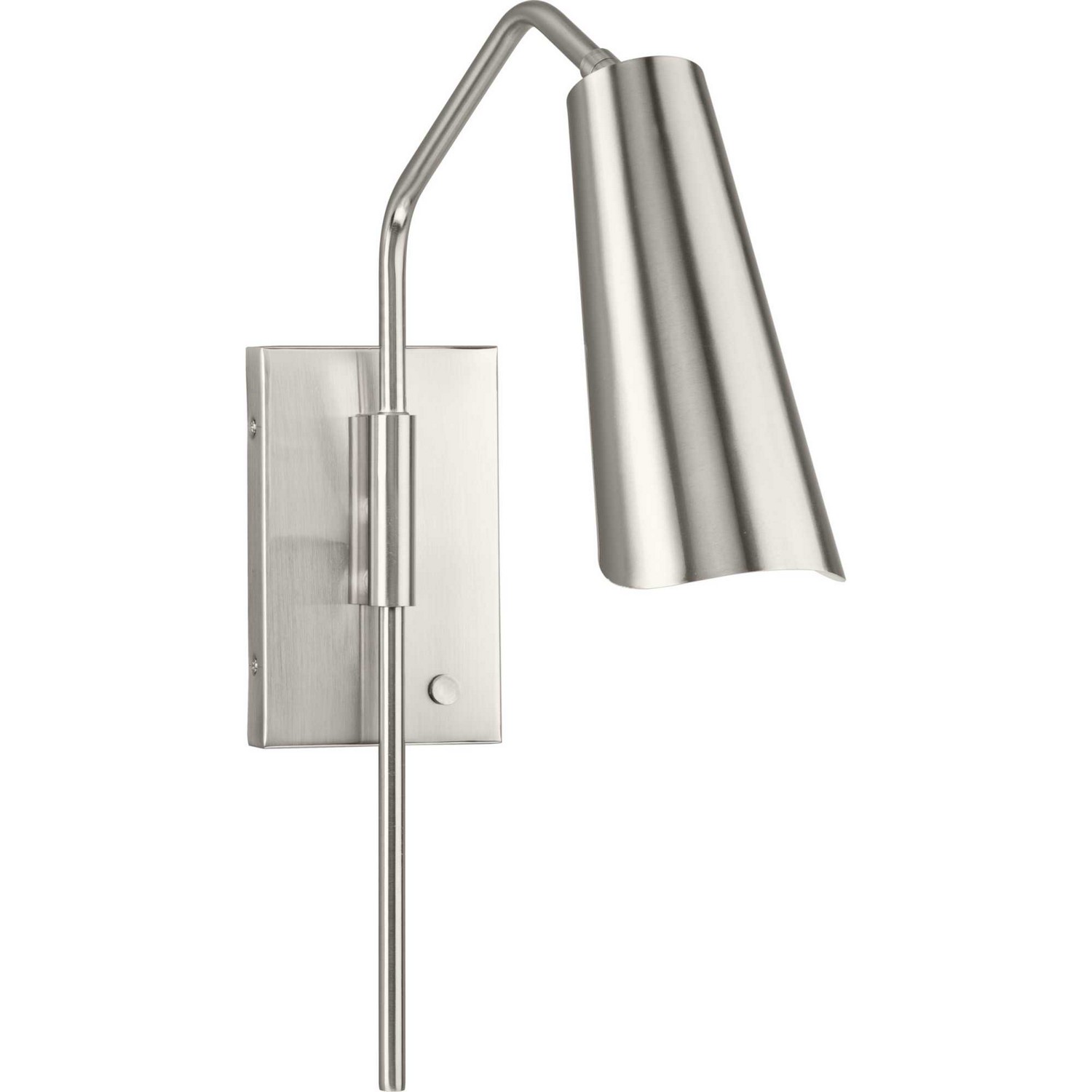 Brushed Nickel One Light Wall Bracket from the Cornett Collection