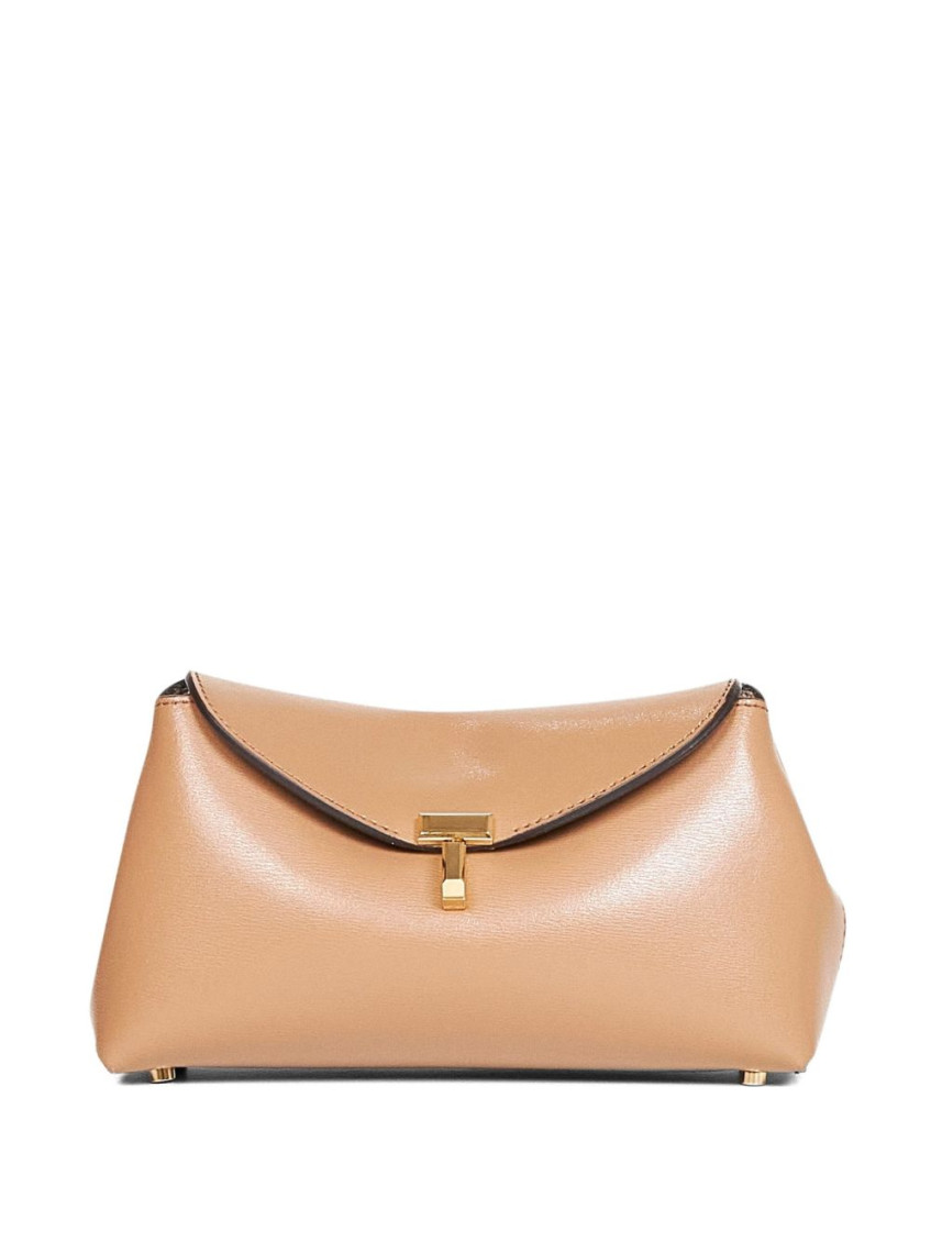 T-Lock Mini Leather Clutch