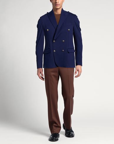Man Blazer Blue Size 42 Viscose, Polyamide, Elastane