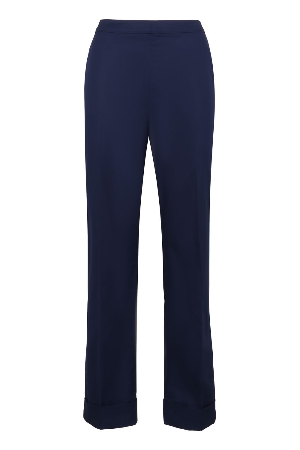 High-Rise Cotton Trousers - Women's
