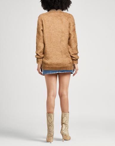 Woman Turtleneck Sand Size L Superkid mohair, Polyamide, Elastane