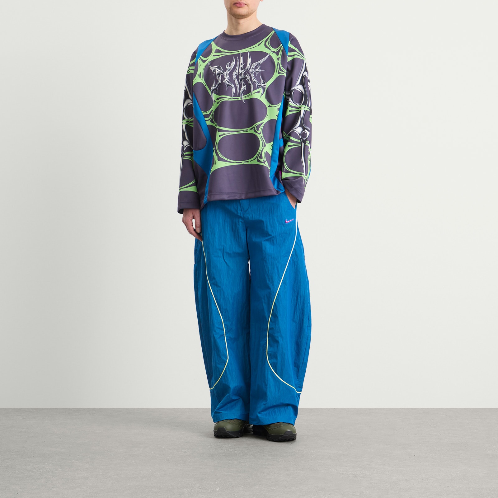 Men's Project F.R.O.G. Jelly Cage Jersey Top in Brilliant Blue/Dark Raisin/Vivid Purple