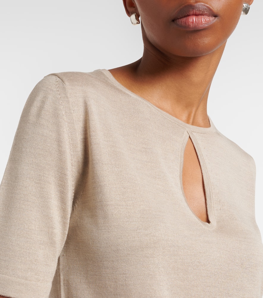 Valido silk and cashmere top