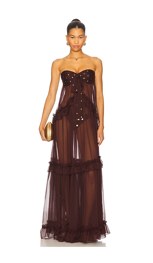 SIEDRES Josiane Dress in Brown.  40. Also in 34, 36