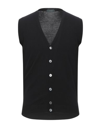 By Slowear Man Cardigan Black Size 34 Virgin Wool, Polyamide