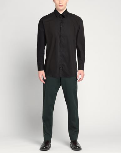 Man Shirt Black Size 16 ½ Cotton, Polyamide, Elastane
