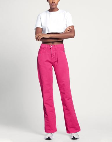 Woman Jeans Magenta Size 26 Cotton
