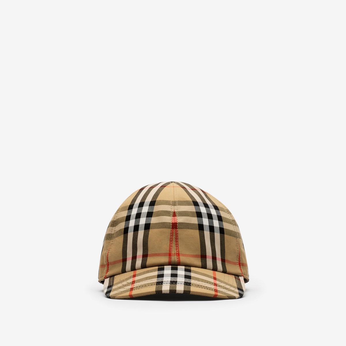 Childrens Check Cotton Baseball Cap , Size: 4Y-6Y