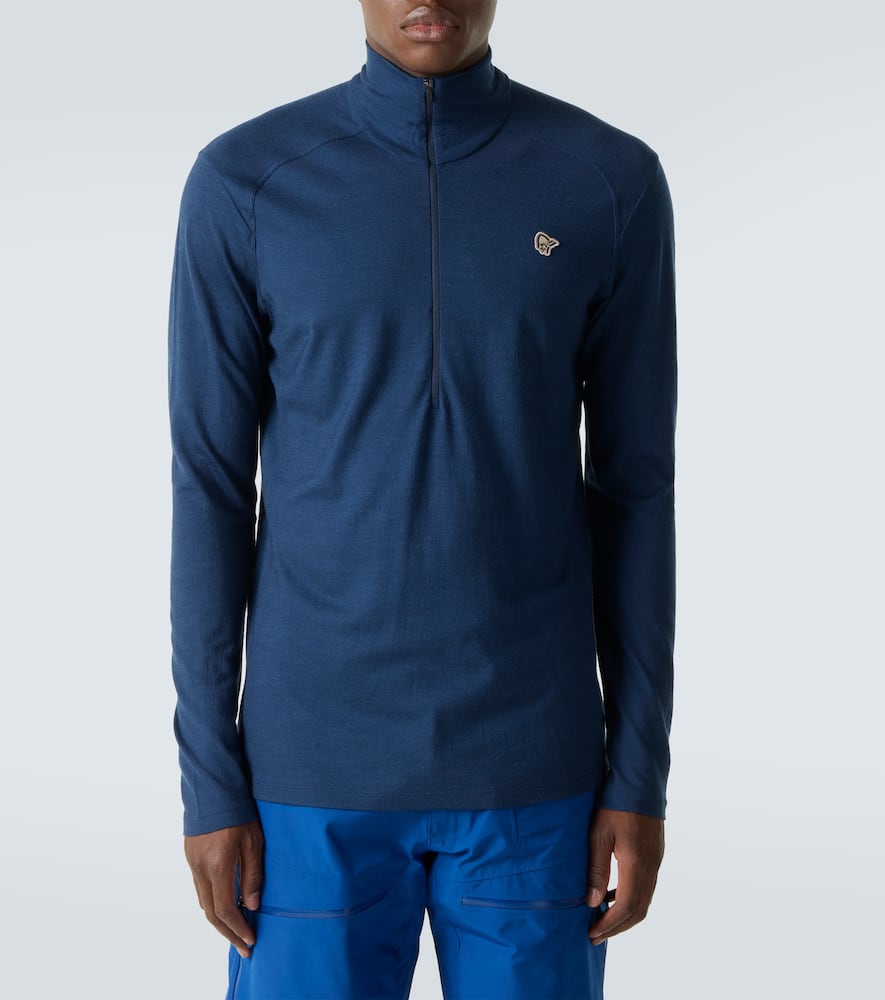 Norrøna Femund wool half-zip ski top