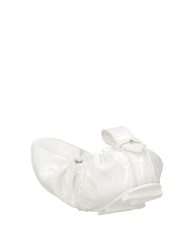 Woman Ballet flats White Size 8 Textile fibers