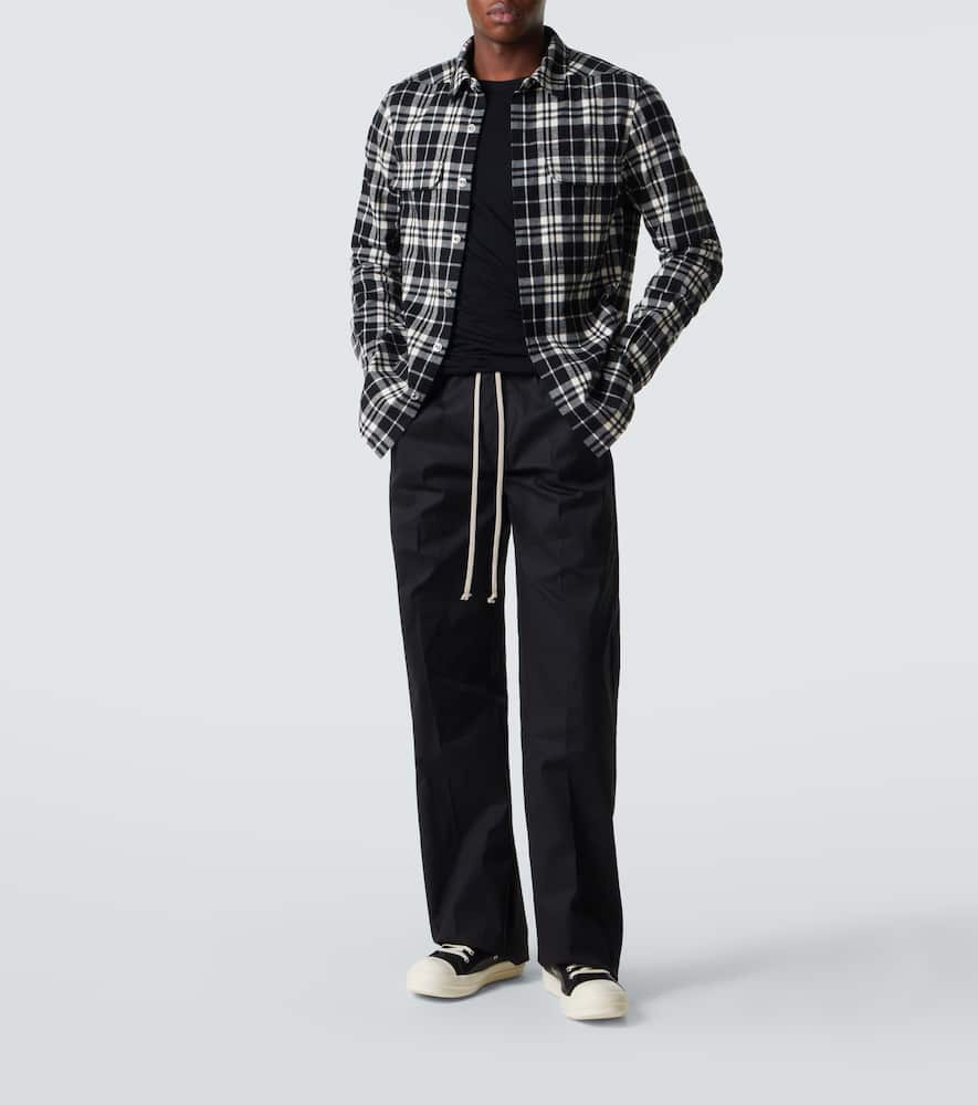Dietrich cotton-blend wide-leg pants